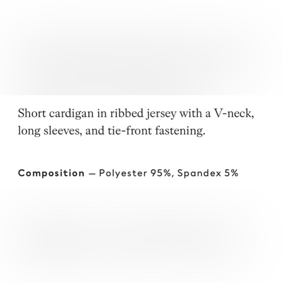 🏷️3 for $30 sale!🏷️ 🆕NWOT Women’s H & M cream colored open tie cardigan. - Picture 8 of 9